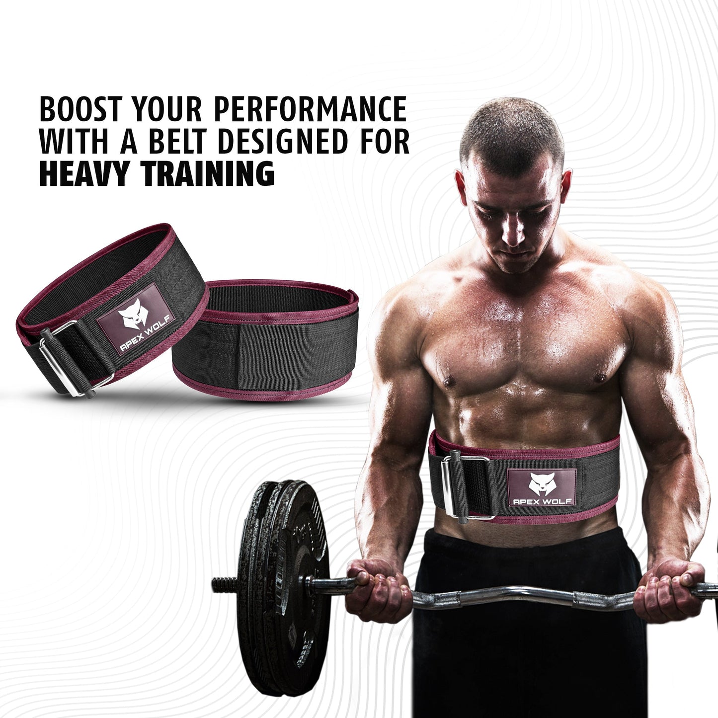 Stealth Flex Weightlifting Belt - Pink